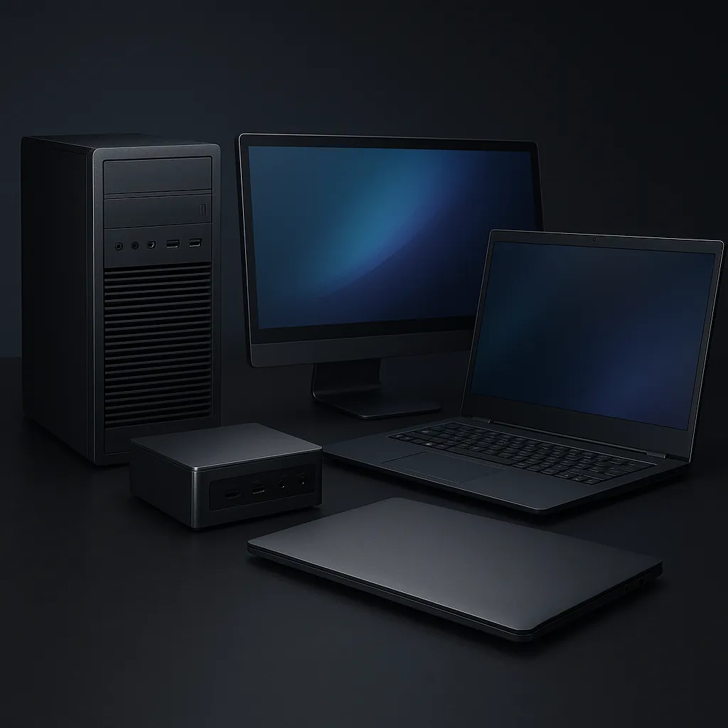 Imágenes de quipos de computacion comparados en el artículo